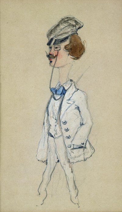 Young Man with a Monocle by Claude Monet